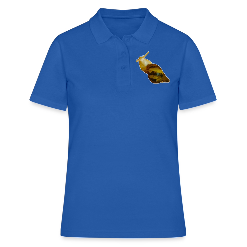 Frauen Polo Shirt Achatina reticulata Low Poly - Royalblau