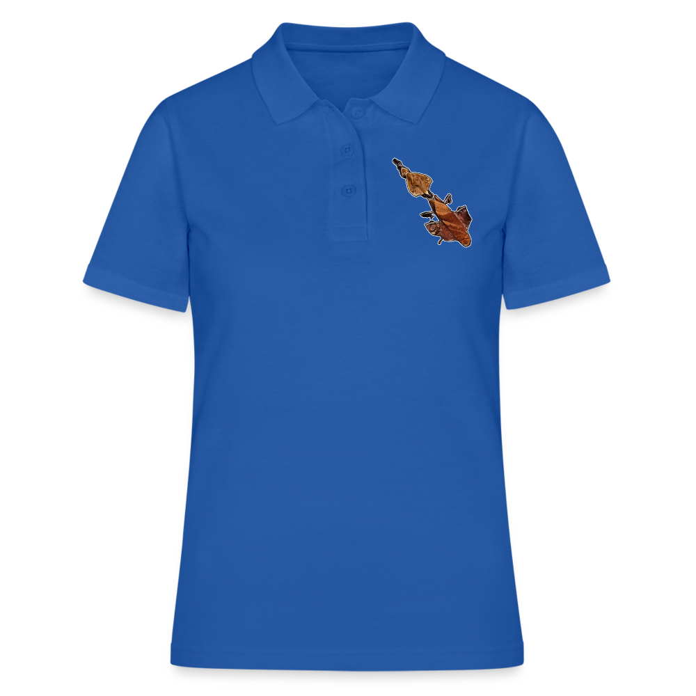 Frauen Polo Shirt Phyllocrania paradoxa female - Royalblau