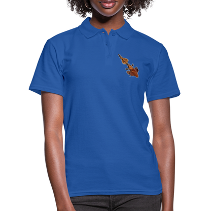 Frauen Polo Shirt Phyllocrania paradoxa female - Royalblau