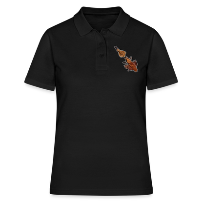 Frauen Polo Shirt Phyllocrania paradoxa female - Schwarz
