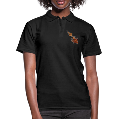 Frauen Polo Shirt Phyllocrania paradoxa female - Schwarz
