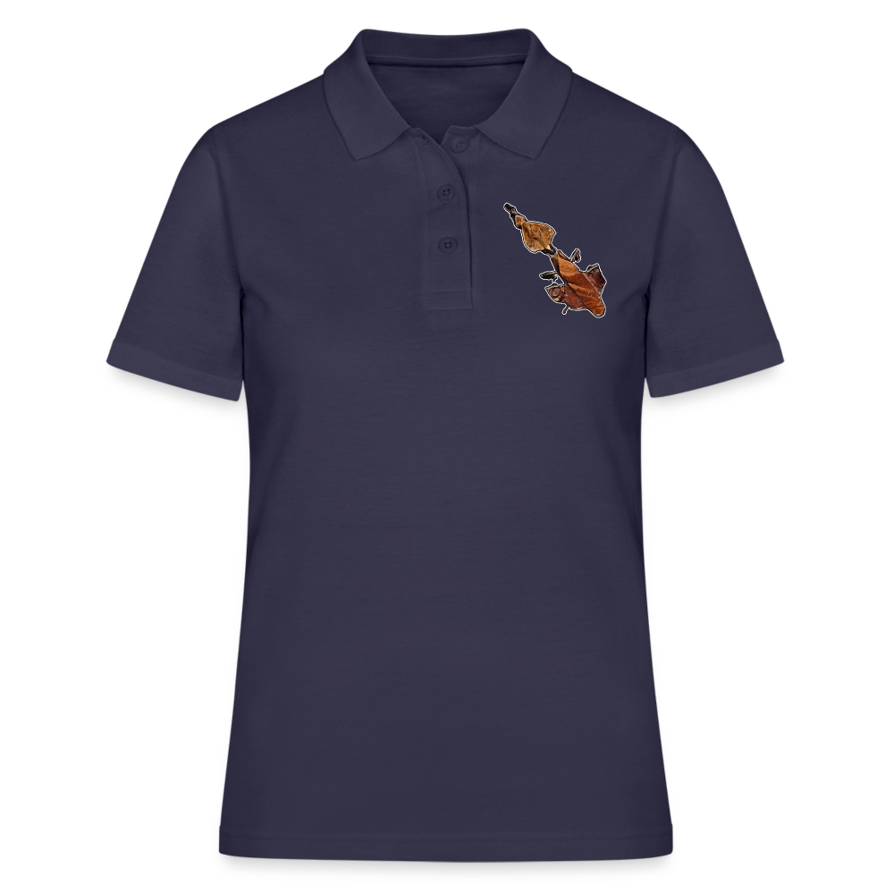 Frauen Polo Shirt Phyllocrania paradoxa female - Navy
