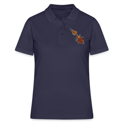 Frauen Polo Shirt Phyllocrania paradoxa female - Navy