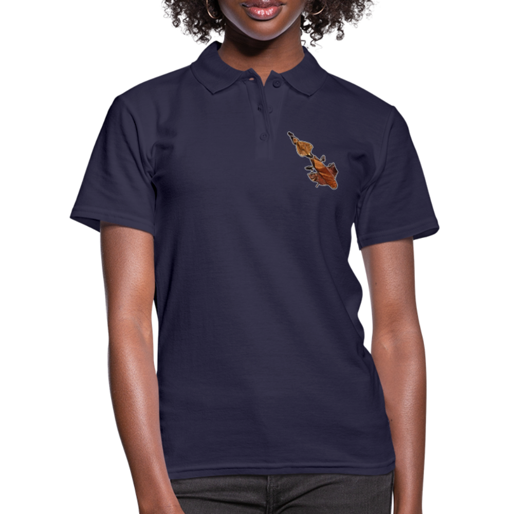 Frauen Polo Shirt Phyllocrania paradoxa female - Navy