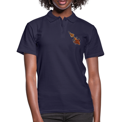 Frauen Polo Shirt Phyllocrania paradoxa female - Navy