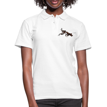 Frauen Polo Shirt Phyllocrania paradoxa female 2 - weiß