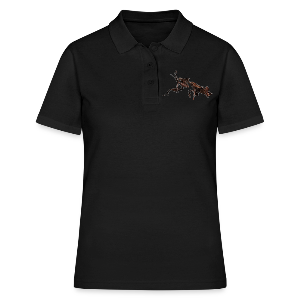 Frauen Polo Shirt Phyllocrania paradoxa female 2 - Schwarz