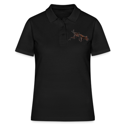 Frauen Polo Shirt Phyllocrania paradoxa female 2 - Schwarz