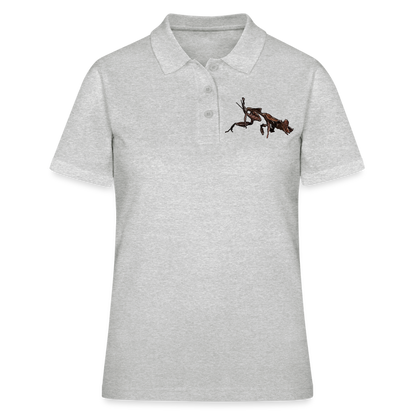 Frauen Polo Shirt Phyllocrania paradoxa female 2 - Grau meliert