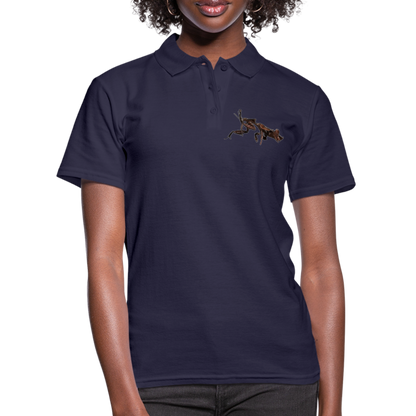 Frauen Polo Shirt Phyllocrania paradoxa female 2 - Navy