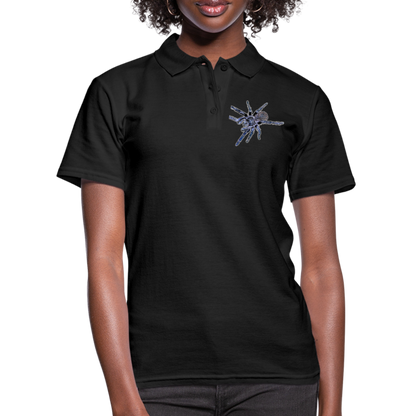 Frauen Polo Shirt Pterinopelma sazimai - Schwarz