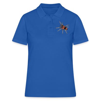 Frauen Polo Shirt Cyriocosmus elegans - Royalblau