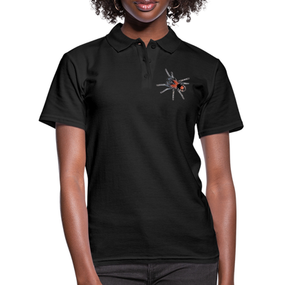 Frauen Polo Shirt Cyriocosmus elegans - Schwarz