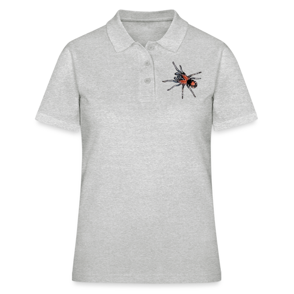 Frauen Polo Shirt Cyriocosmus elegans - Grau meliert