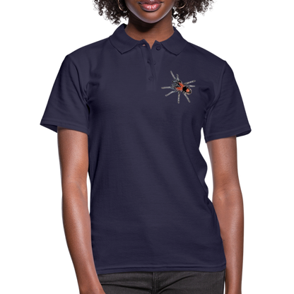 Frauen Polo Shirt Cyriocosmus elegans - Navy