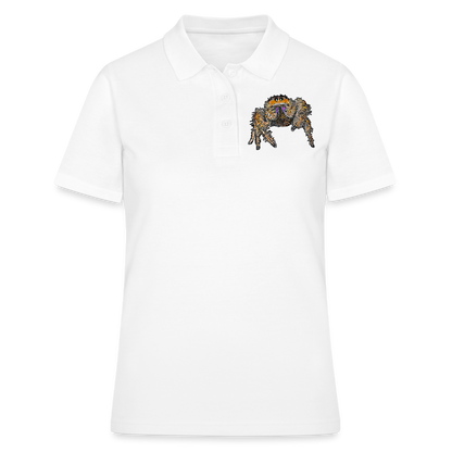 Frauen Polo Shirt Phidippus regius Everglades female - weiß