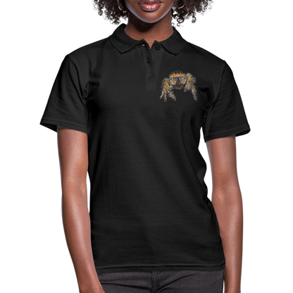 Frauen Polo Shirt Phidippus regius Everglades female - Schwarz