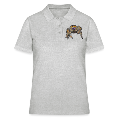 Frauen Polo Shirt Phidippus regius Everglades female - Grau meliert