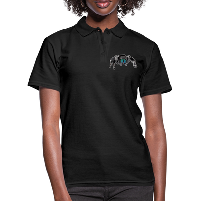 Frauen Polo Shirt Phidippus regius Everglades male - Schwarz