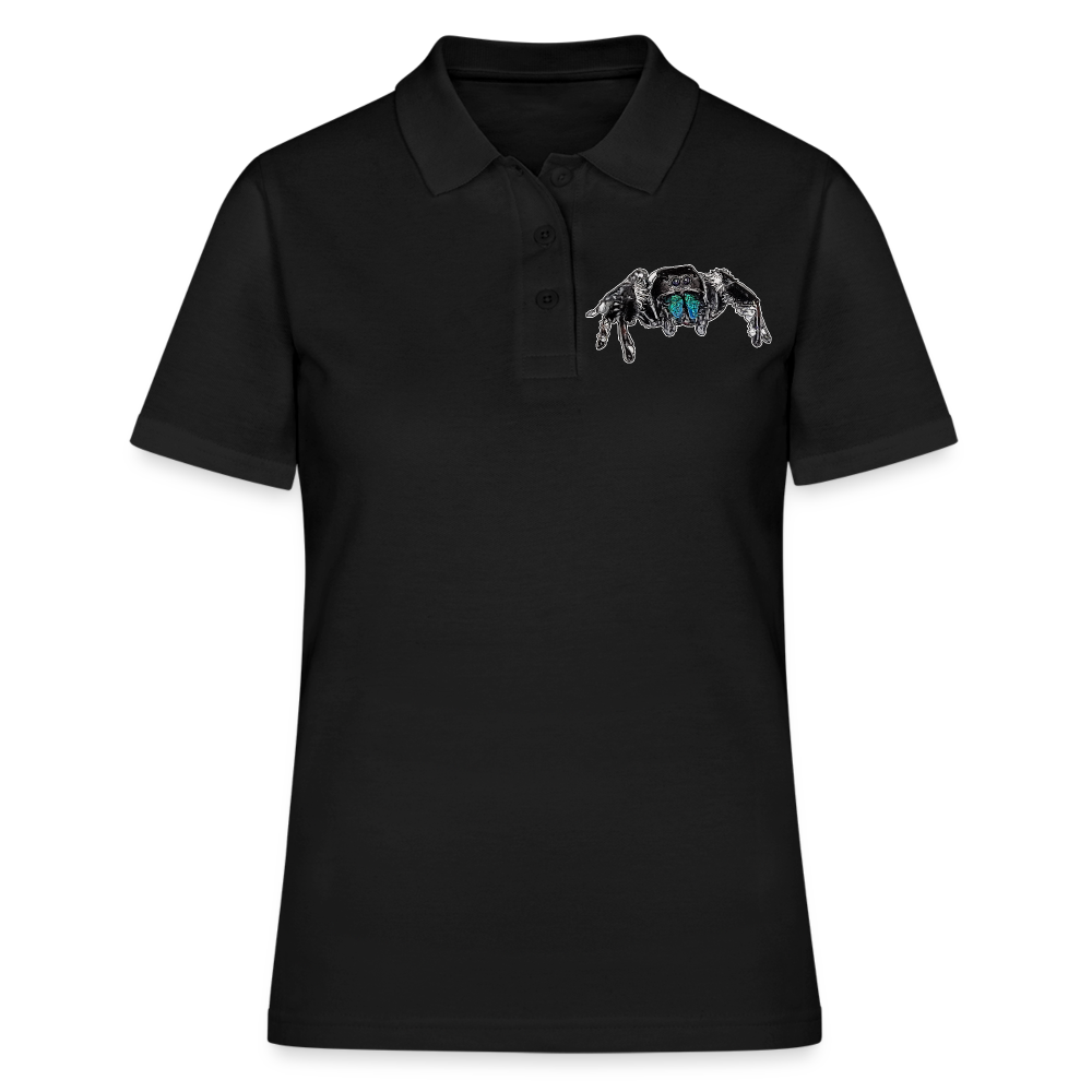 Frauen Polo Shirt Phidippus regius Everglades male - Schwarz