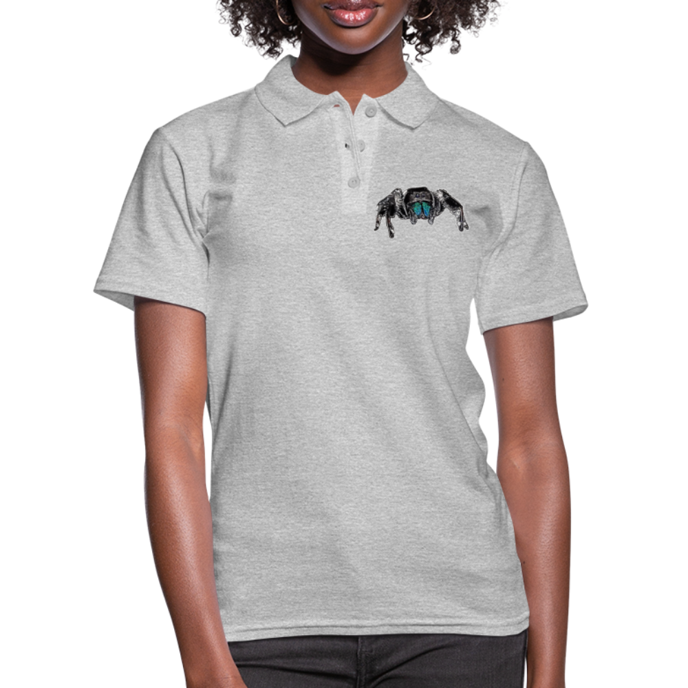 Frauen Polo Shirt Phidippus regius Everglades male - Grau meliert