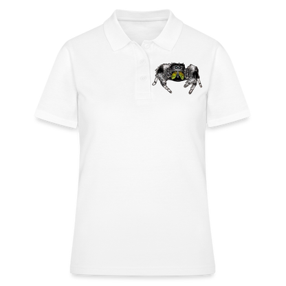 Frauen Polo Shirt Phidippus regius Rastafari male - weiß