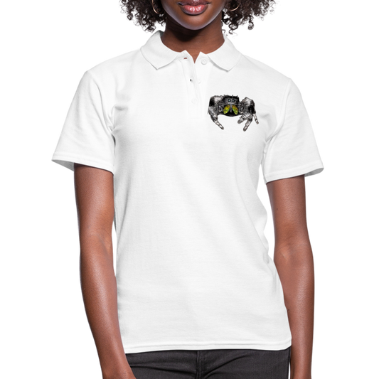 Frauen Polo Shirt Phidippus regius Rastafari male - weiß