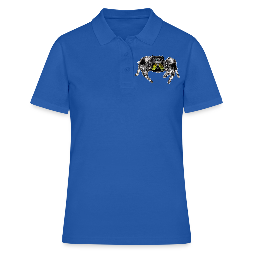 Frauen Polo Shirt Phidippus regius Rastafari male - Royalblau