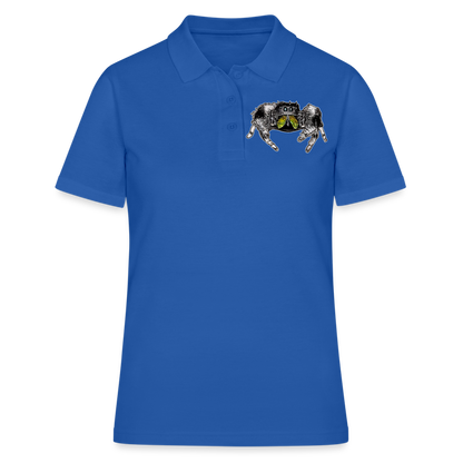 Frauen Polo Shirt Phidippus regius Rastafari male - Royalblau