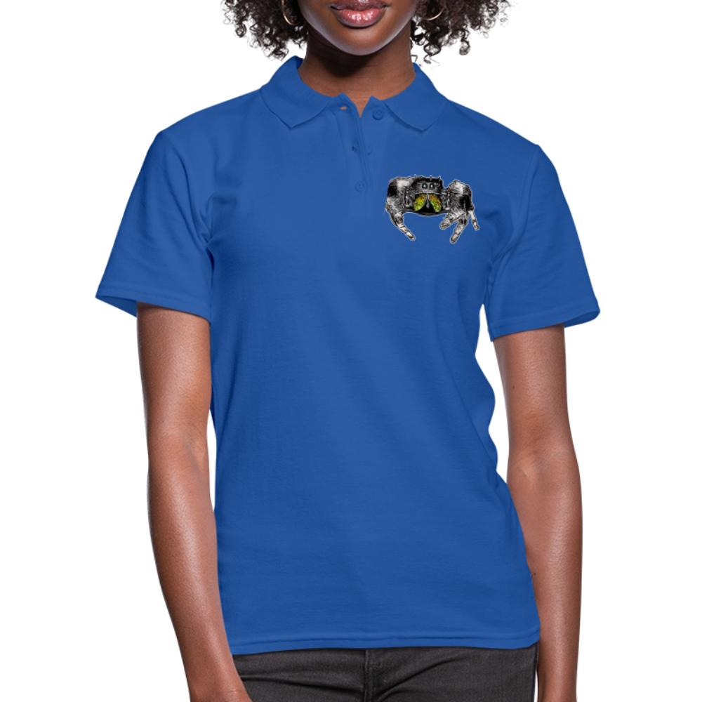 Frauen Polo Shirt Phidippus regius Rastafari male - Royalblau