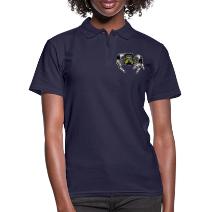 Frauen Polo Shirt Phidippus regius Rastafari male - Navy