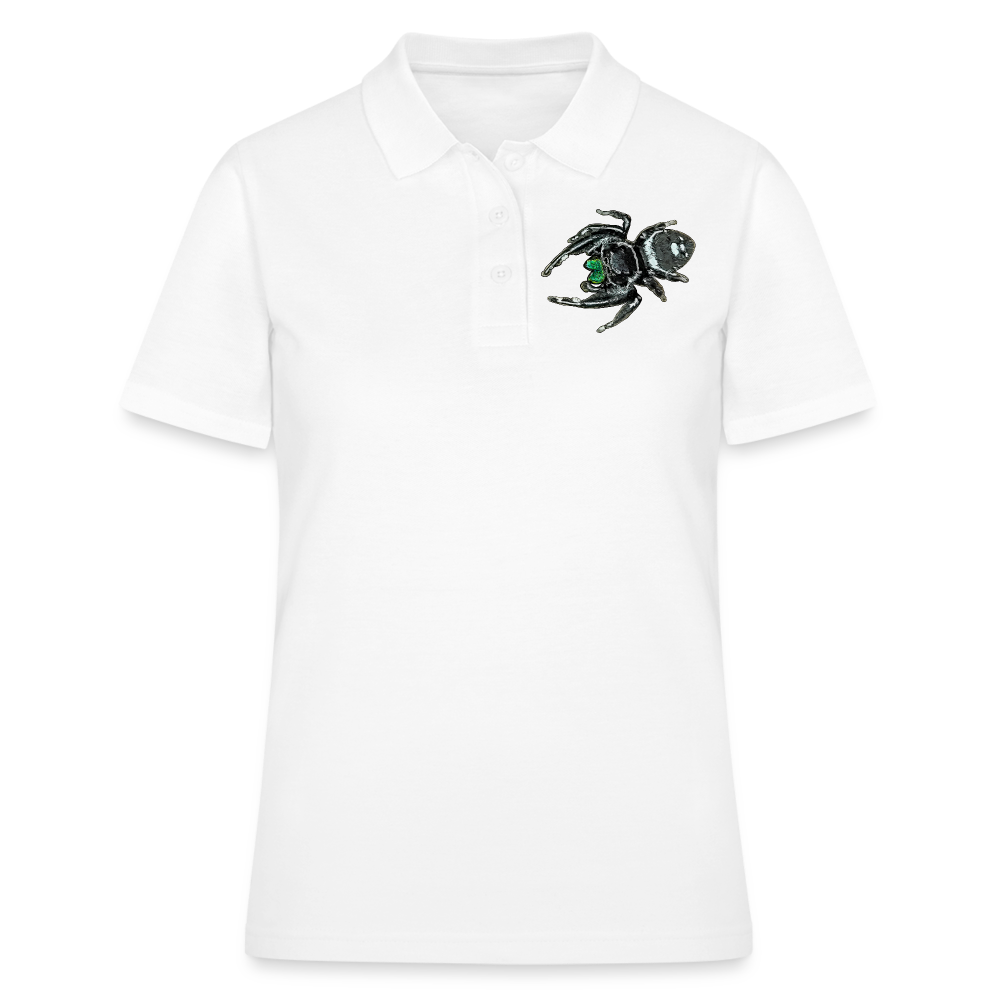 Frauen Polo Shirt Phidippus regius White Bahamas male - weiß