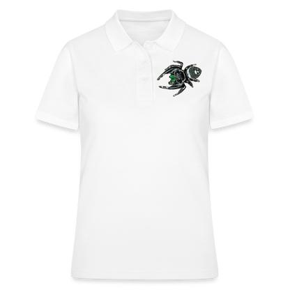 Frauen Polo Shirt Phidippus regius White Bahamas male - weiß