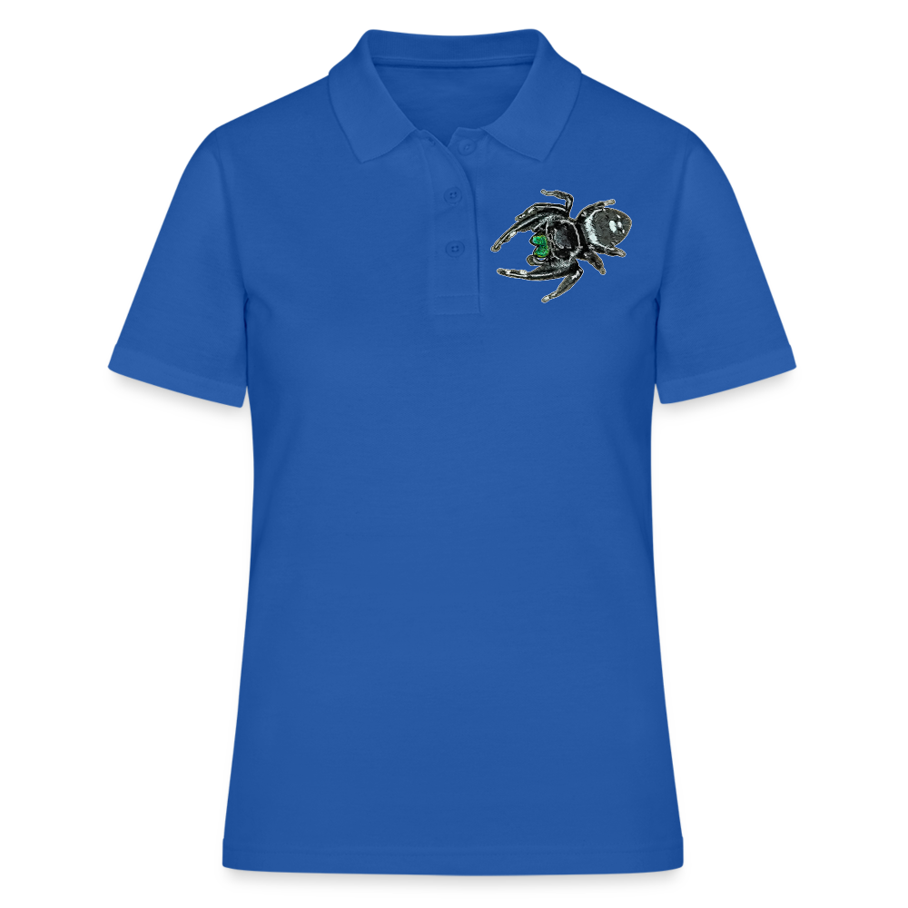 Frauen Polo Shirt Phidippus regius White Bahamas male - Royalblau