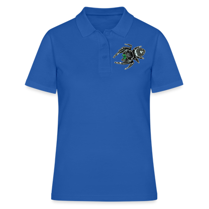 Frauen Polo Shirt Phidippus regius White Bahamas male - Royalblau