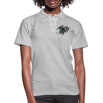 Frauen Polo Shirt Phidippus regius White Bahamas male - Grau meliert