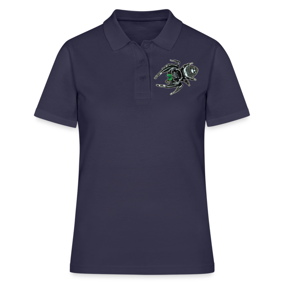 Frauen Polo Shirt Phidippus regius White Bahamas male - Navy