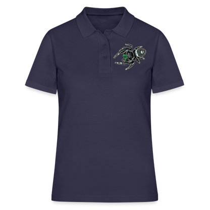Frauen Polo Shirt Phidippus regius White Bahamas male - Navy