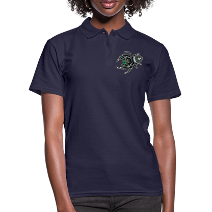 Frauen Polo Shirt Phidippus regius White Bahamas male - Navy