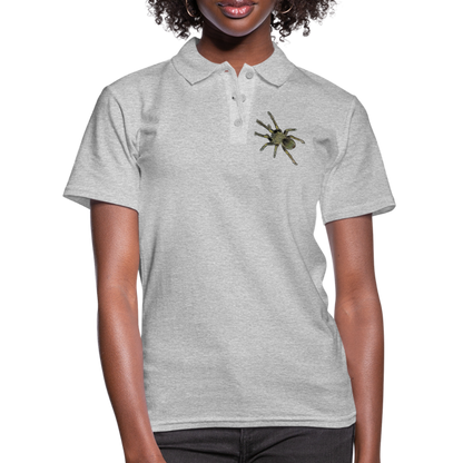 Frauen Polo Shirt Ephebopus murinus - Grau meliert