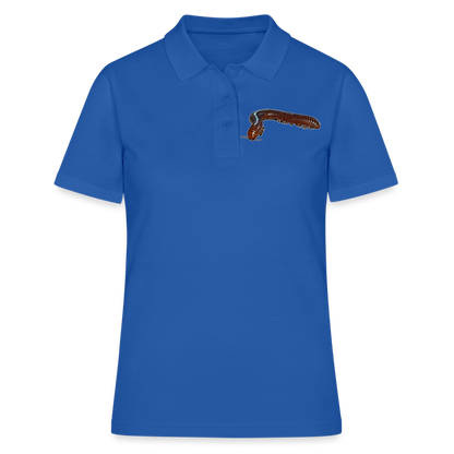 Frauen Polo Shirt Ophistreptus guineensis - Royalblau