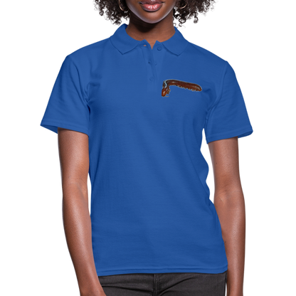 Frauen Polo Shirt Ophistreptus guineensis - Royalblau