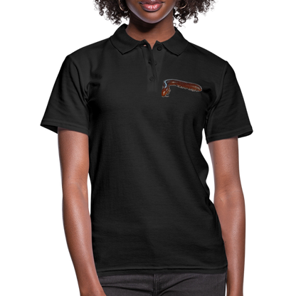 Frauen Polo Shirt Ophistreptus guineensis - Schwarz