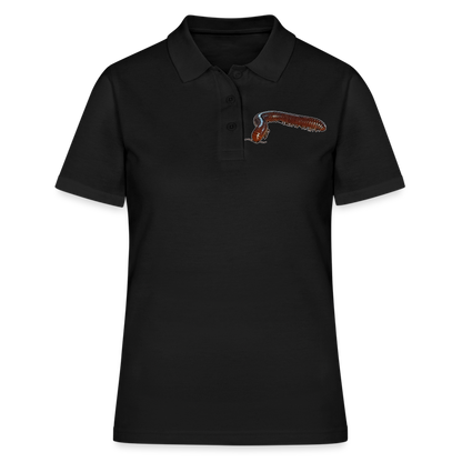 Frauen Polo Shirt Ophistreptus guineensis - Schwarz