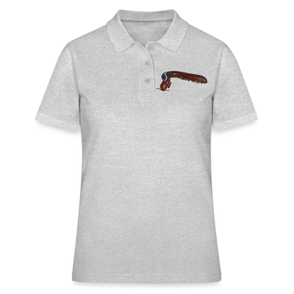 Frauen Polo Shirt Ophistreptus guineensis - Grau meliert