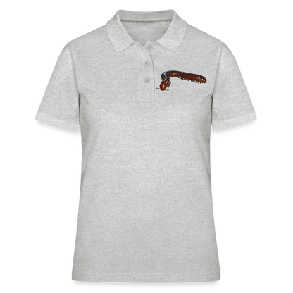 Frauen Polo Shirt Ophistreptus guineensis - Grau meliert