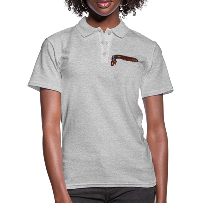 Frauen Polo Shirt Ophistreptus guineensis - Grau meliert