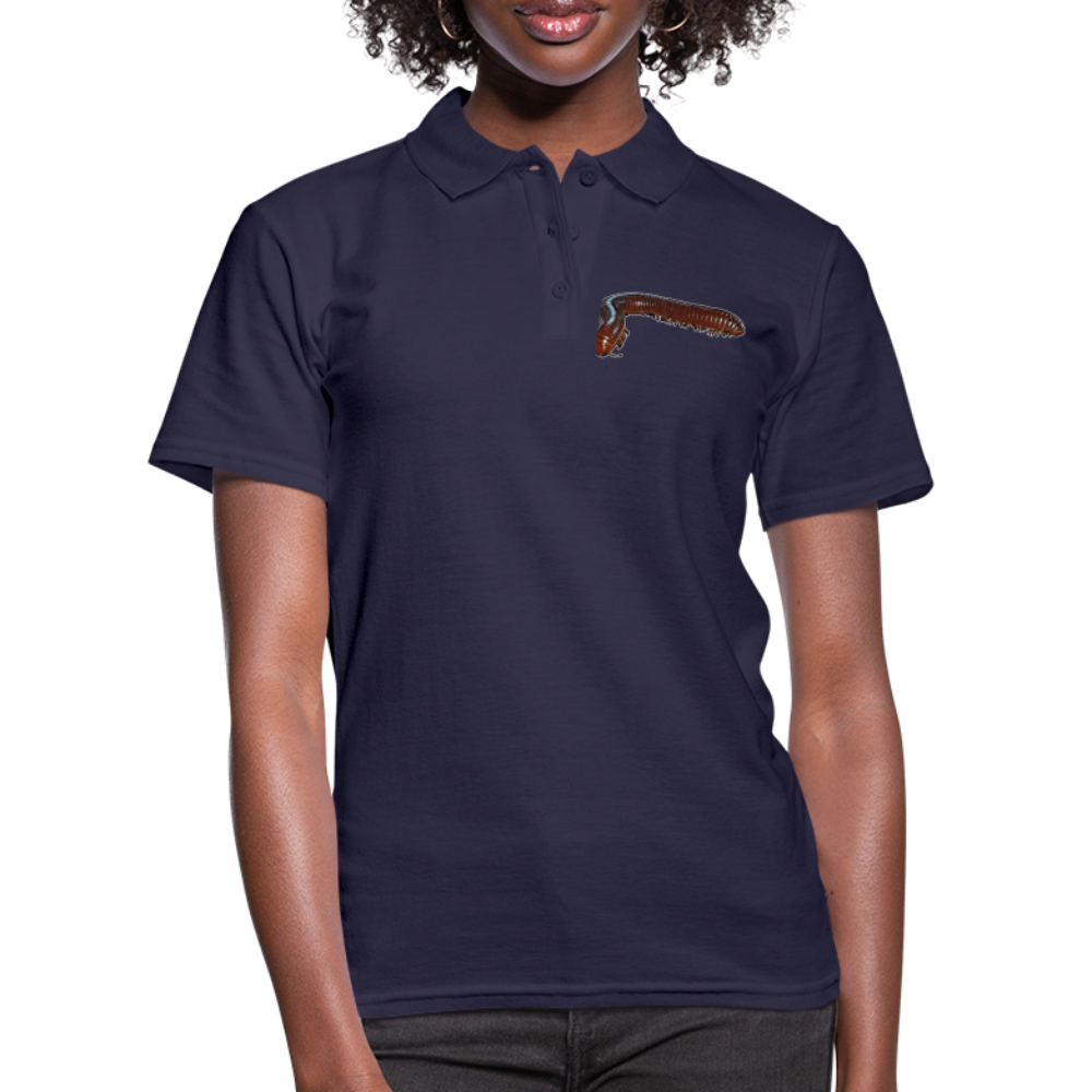 Frauen Polo Shirt Ophistreptus guineensis - Navy