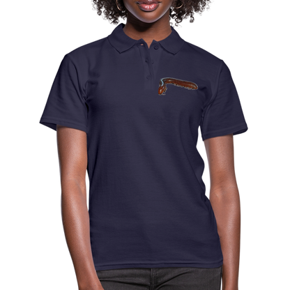 Frauen Polo Shirt Ophistreptus guineensis - Navy