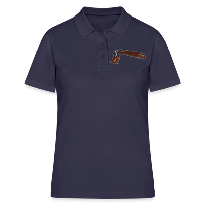 Frauen Polo Shirt Ophistreptus guineensis - Navy